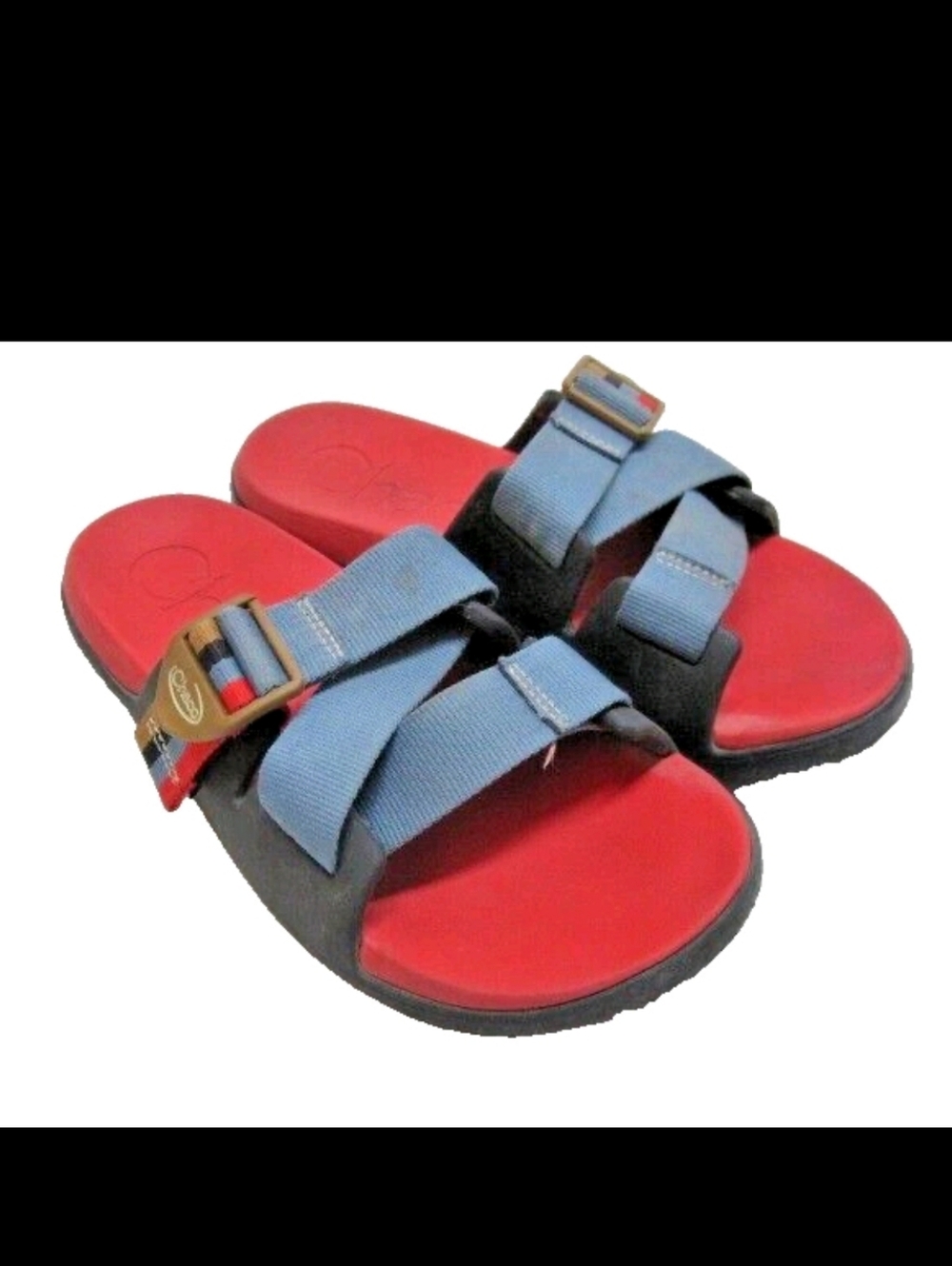 Chaco Chillos Slide Sandals Women’s Size 7 Coral Black Active Comfort Slides